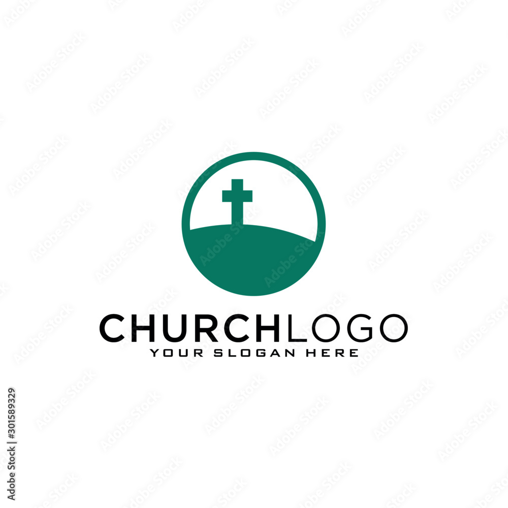 Church vector logo symbol graphic abstract template