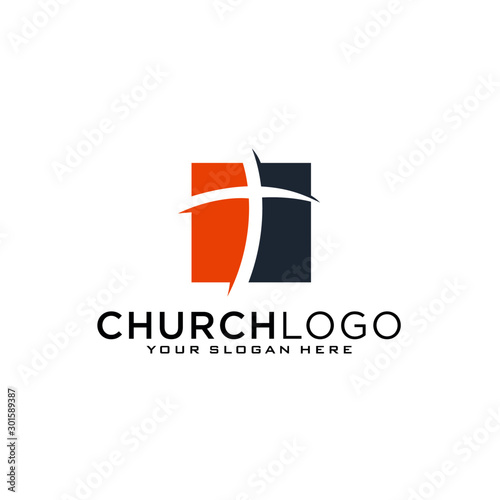 Church vector logo symbol graphic abstract template