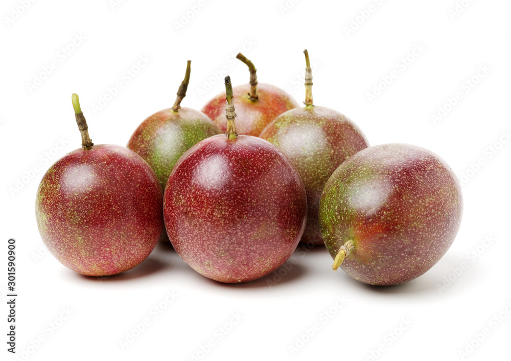 Fototapeta premium Passion fruit on white background