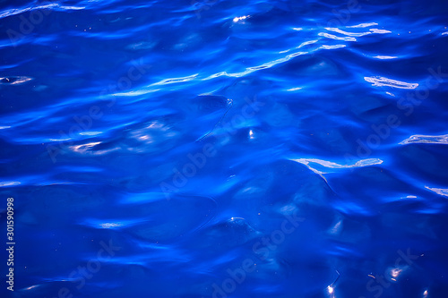 sea water abstract background waves / blue background, nature wet ocean water with ripples