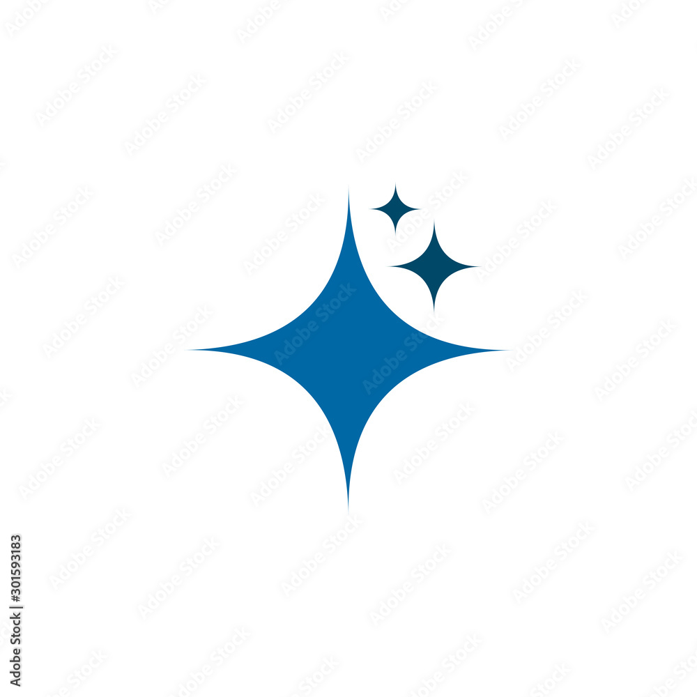 Fototapeta premium Star icon logo design vector template