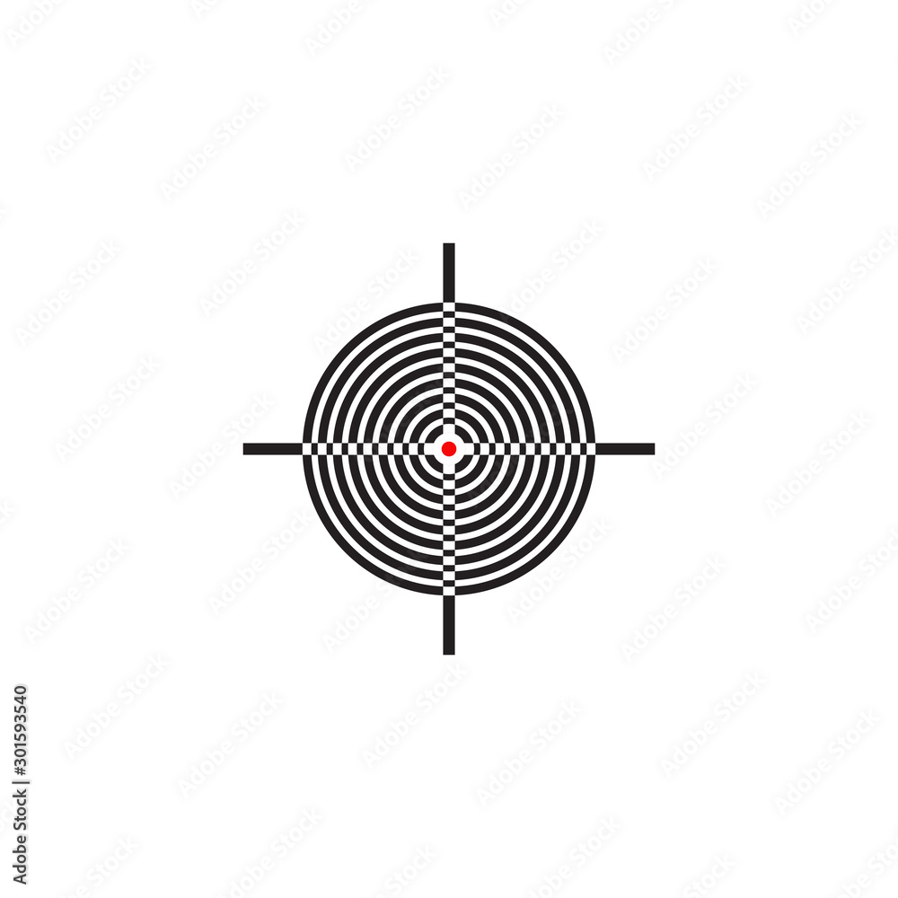 Target point icon logo design vector template Target point icon logo design vector template