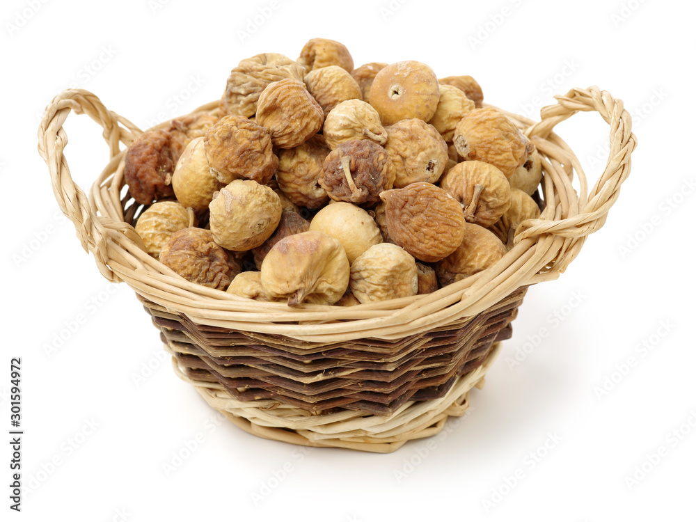 Dried fig on white background Dried fig on white background