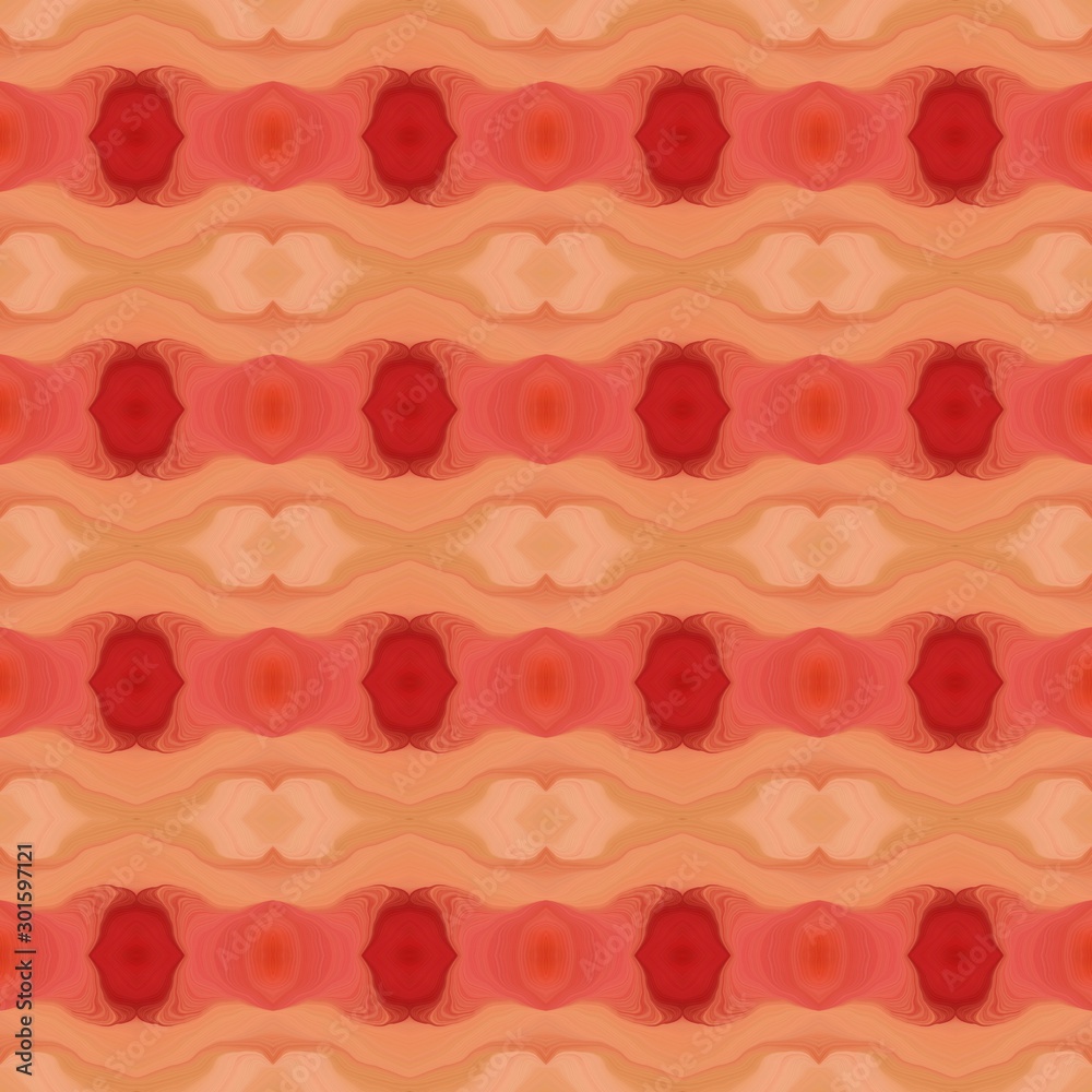 colorful seamless pattern with sandy brown, coral and firebrick colors