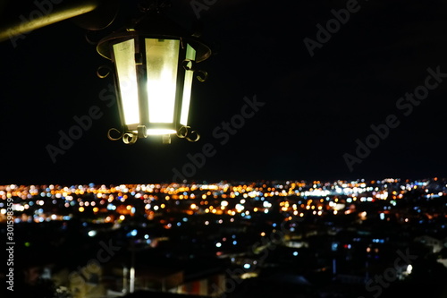 naight view in Colombia photo