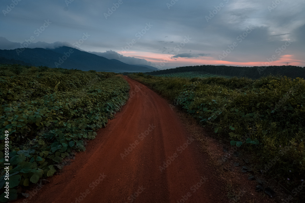Naklejka premium Near to Mountain Ophir at johor bahru