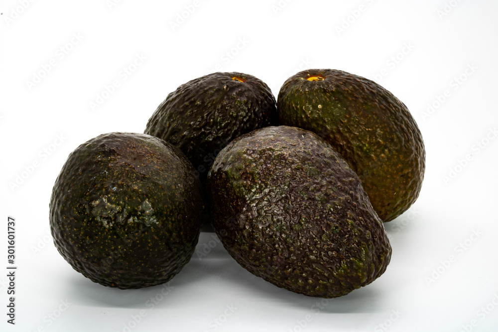Group of avocados in composition Group of avocados in composition
