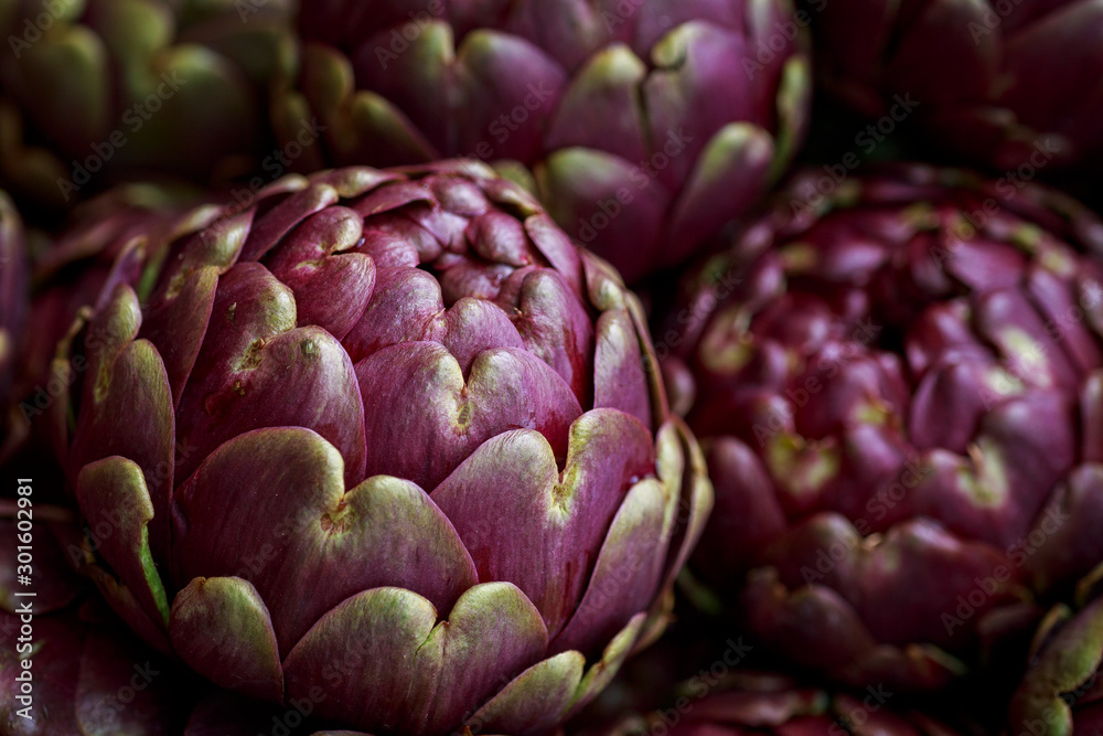 Fototapeta premium Artichokes in Roma's market of Testaccio