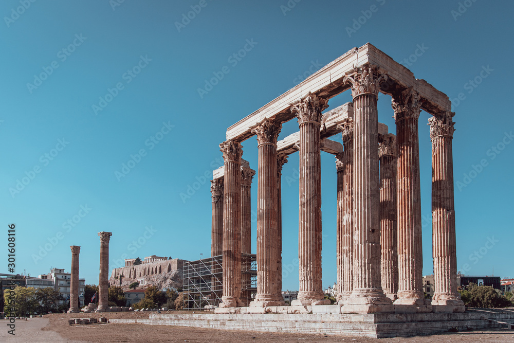 Tempel des Olympischen Zeus - Olympieion in Athen, Griechenland