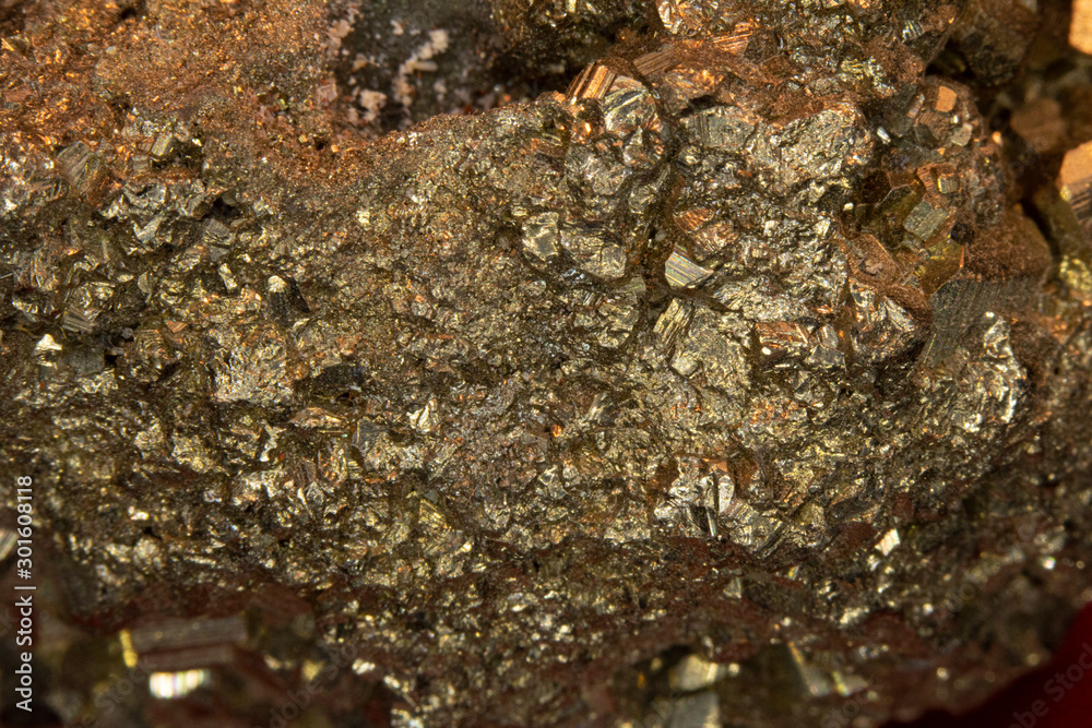 Pyrite Fools Gold Quartz Stone Close Up Pyrite Fools Gold Quartz Stone Close Up