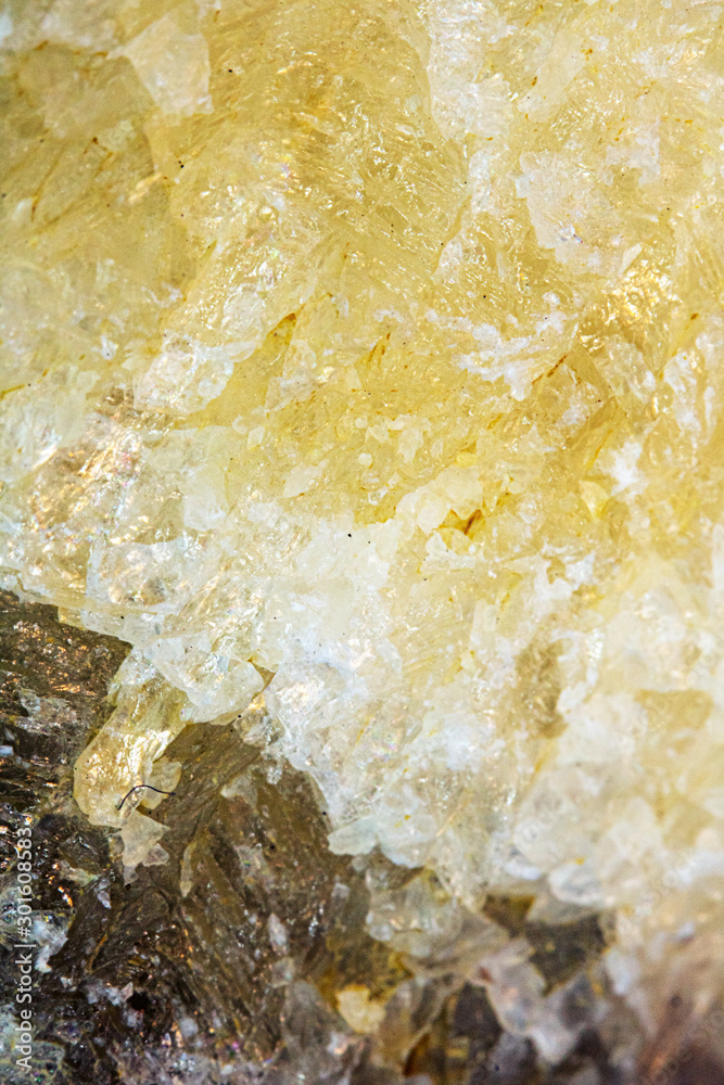 Citrine Yellow Quartz Crystal Stone Close Up Citrine Yellow Quartz Crystal Stone Close Up