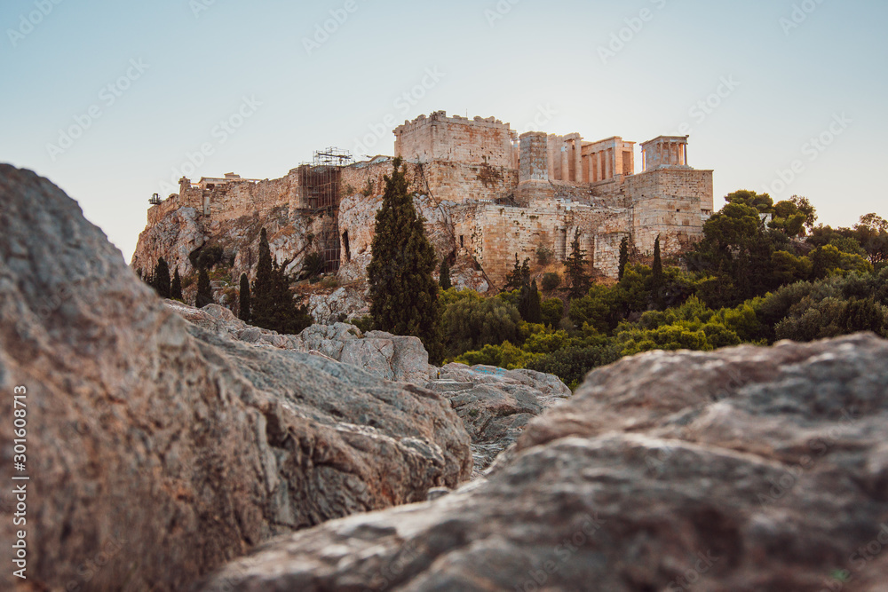 Eingangsportal der Akropolis in Athen, Griechenland