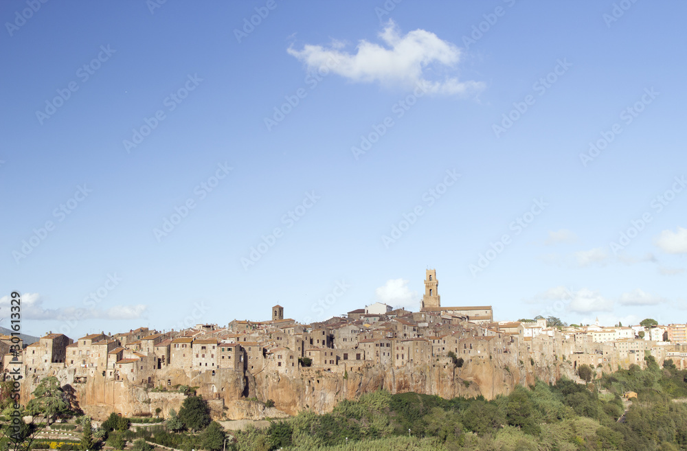 Pitigliano, one of the most beautiful town in Tuscany, Italy.