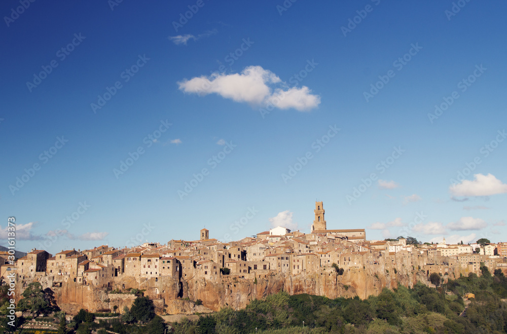 Pitigliano, one of the most beautiful town in Tuscany, Italy.