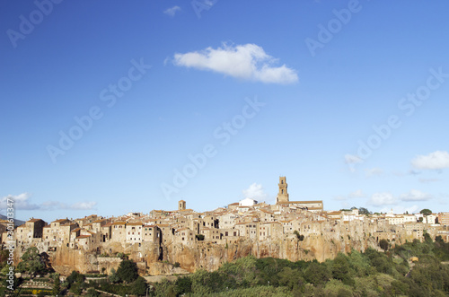 Pitigliano, one of the most beautiful town in Tuscany, Italy.