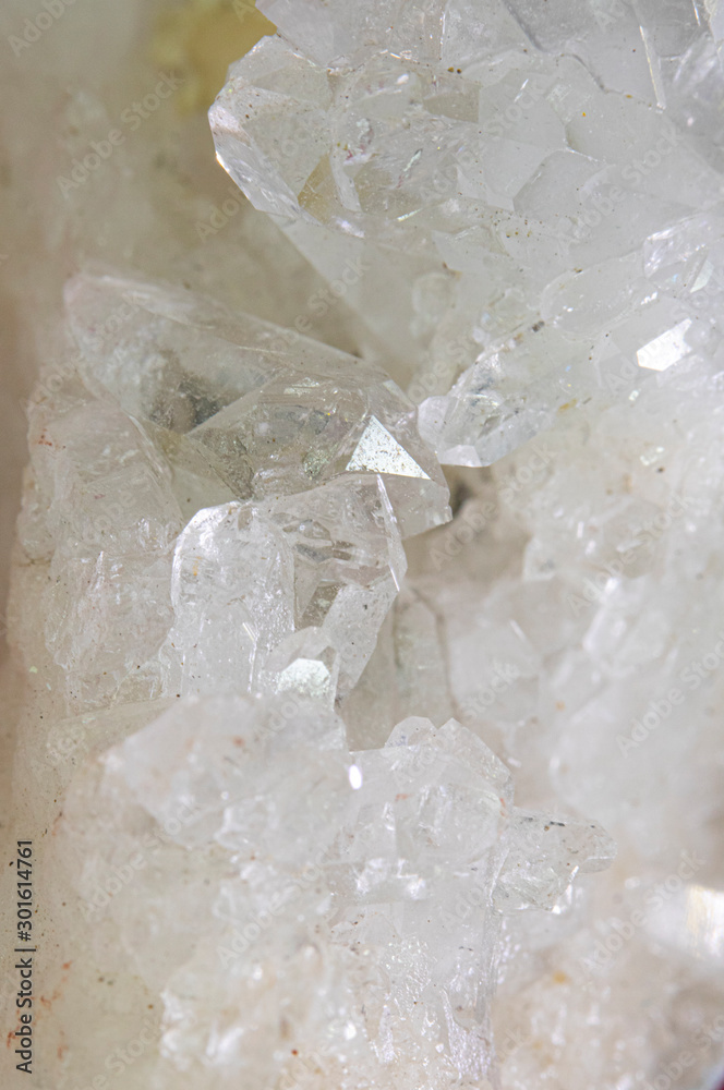 Clear Quartz Crystal Stone Close Up Clear Quartz Crystal Stone Close Up
