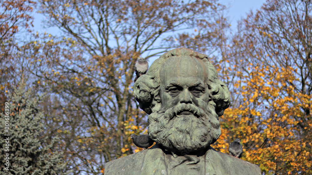 Monument Karl Heinrich Marx - German philosopher, sociologist, economist, writer, poet, political journalist, linguist, public figure