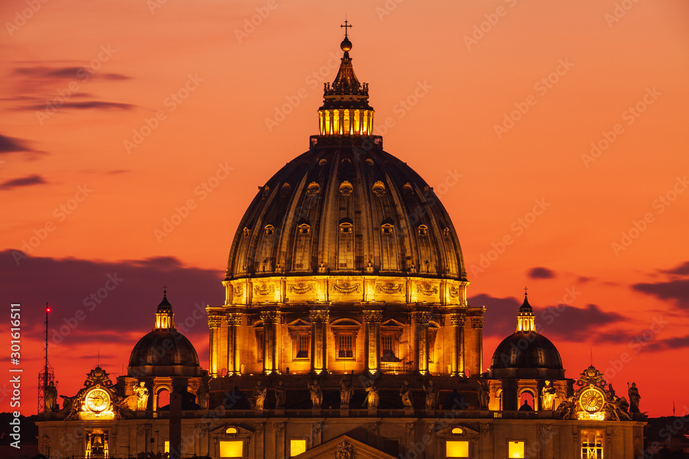 Dome of Saint Peter, Rome, Italy