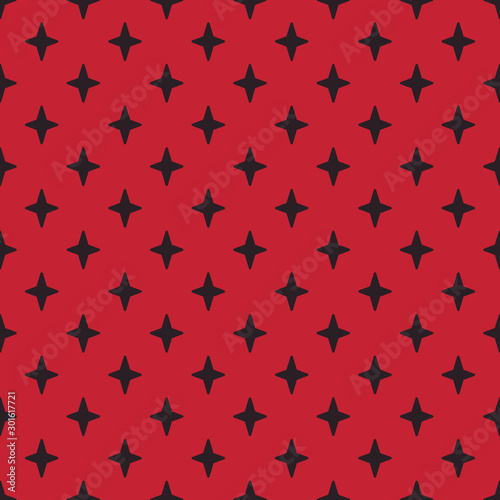 Four pointed seamless pattern vector background