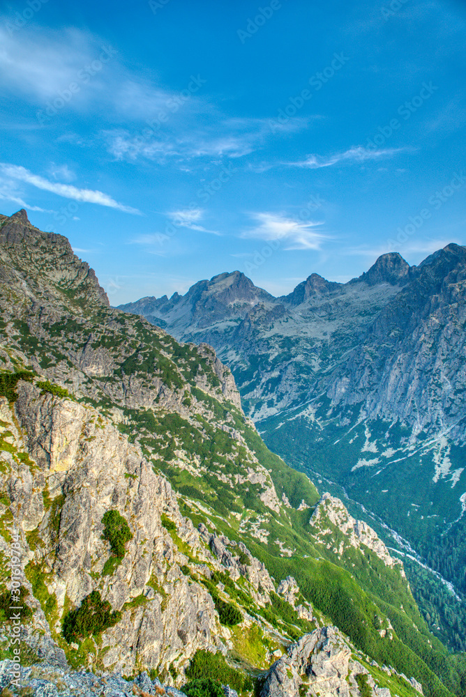 Beautiful view of Lomnicky Stit in Tatra Mountains