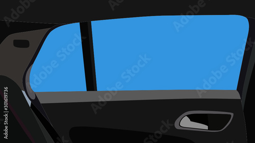 Finestrino sfondo vettoriale arte interno macchina veicolo disegno auto sedile sportello photo