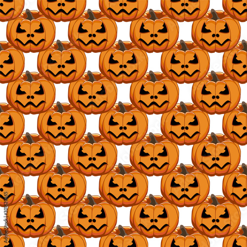 Illustration on theme big colored pattern Halloween