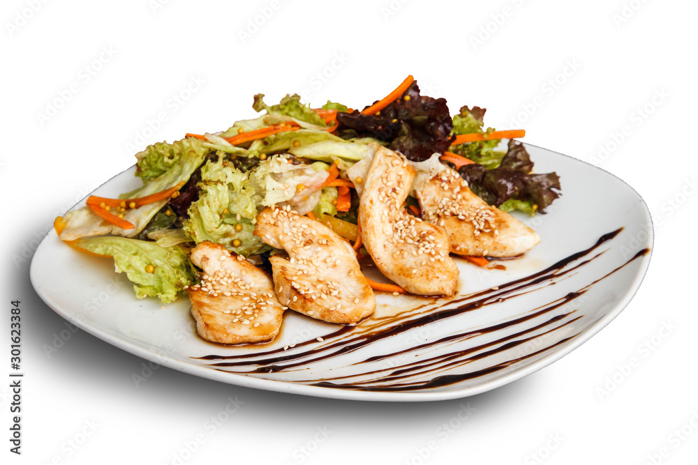 Food on a white background Food on a white background