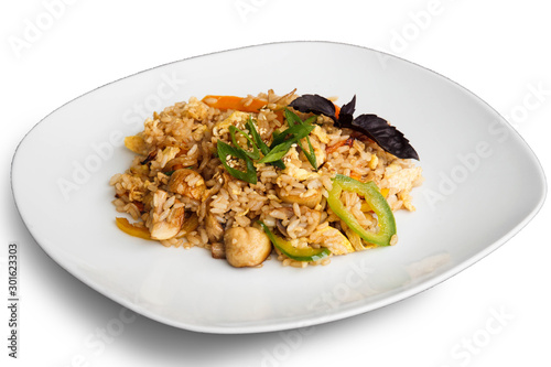 Food on a white background