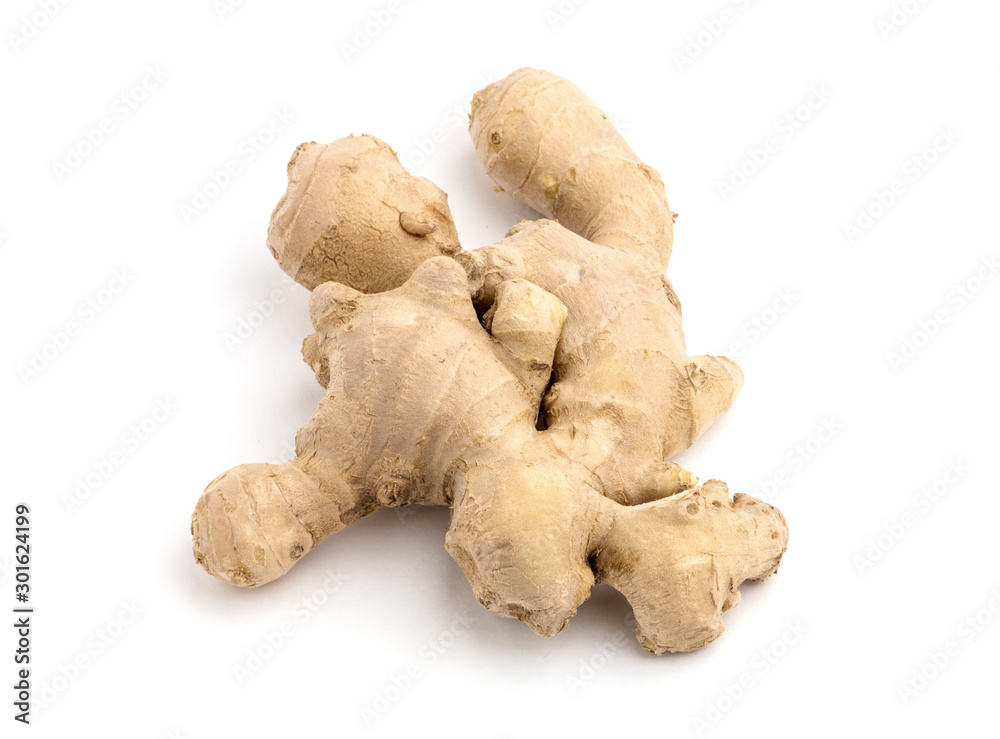 ginger on white background ginger on white background