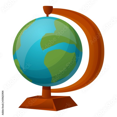 Globe icon. Cartoon of globe vector icon for web design isolated on white background