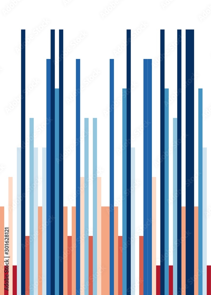 Obraz premium Colorful Number 'pi' Data Visualisation Art Computational Generative illustration