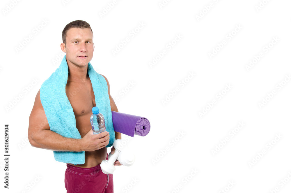 Fitness and healthy lifestyle. Young attractive guy. Fitness and healthy lifestyle. Young attractive guy.