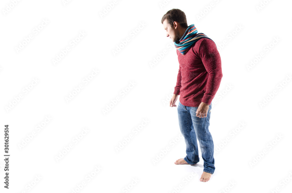 Winter. Young attractive man and fashion. Winter. Young attractive man and fashion.
