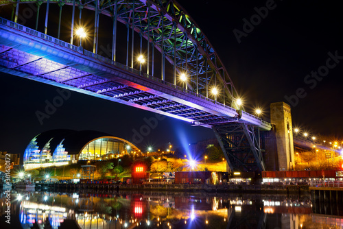 Newcastle Gateshead Quayside at Night