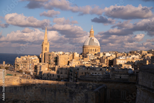 Valletta right before sunset