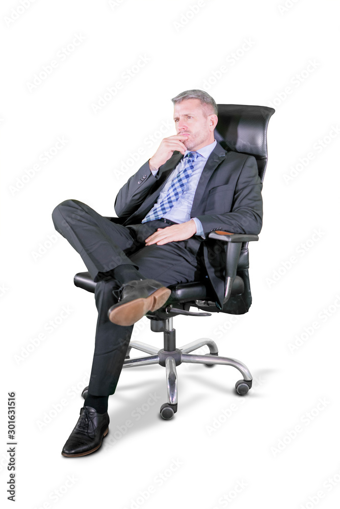 Thoughtful man wondering about things Thoughtful man wondering about things