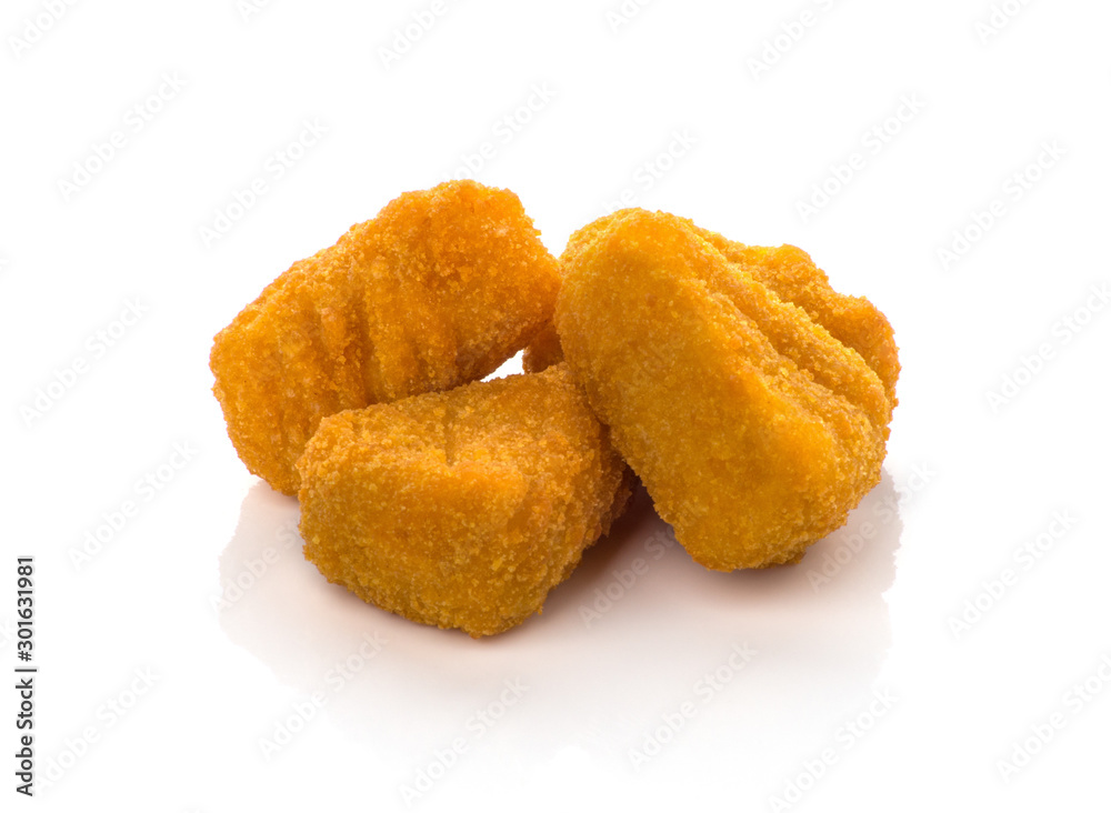 Fried Cheese isolated on white background Fried Cheese isolated on white background