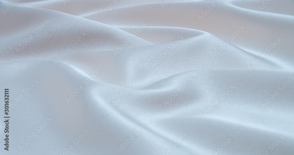Naklejka premium white satin fabric as background