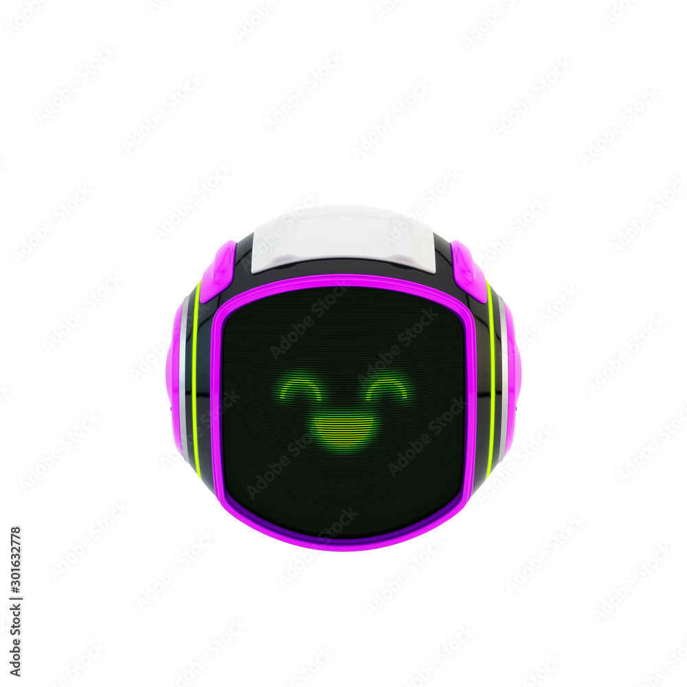 Fototapeta premium Smart robotic gadget, aerial toy 3d rendering