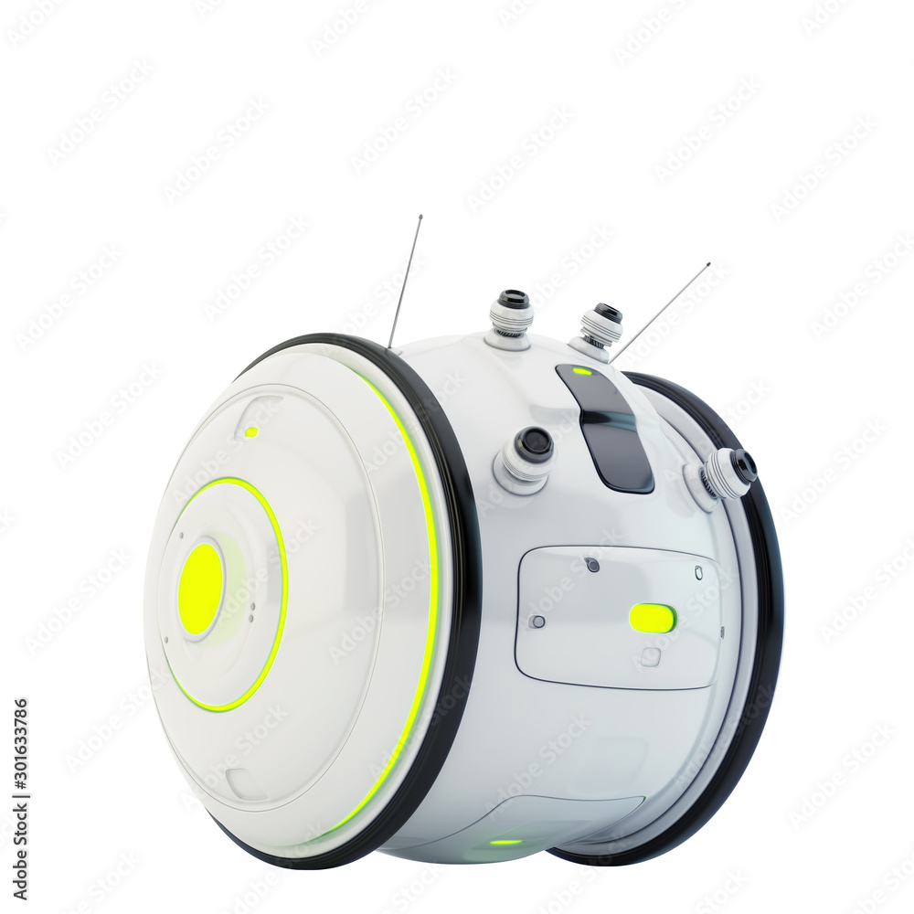 Roll bot toy character, 3d illustration Roll bot toy character, 3d illustration