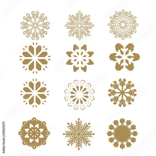 Set of snowflakes 2