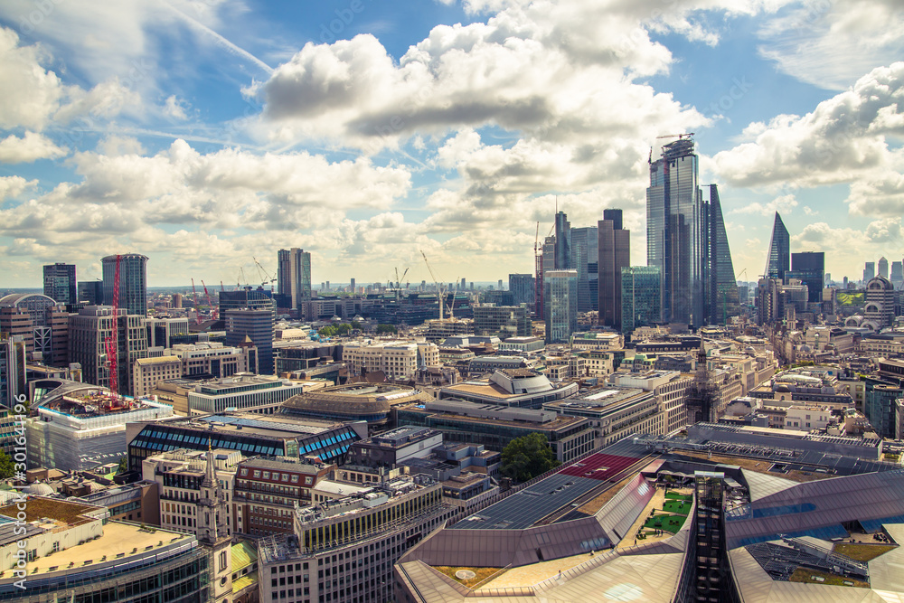 Fototapeta premium City of London view, business, banking and office area. London, UK 