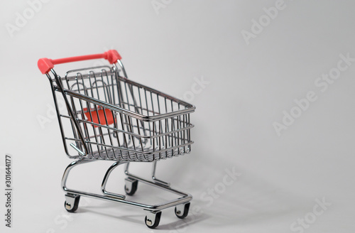 cart on a white background