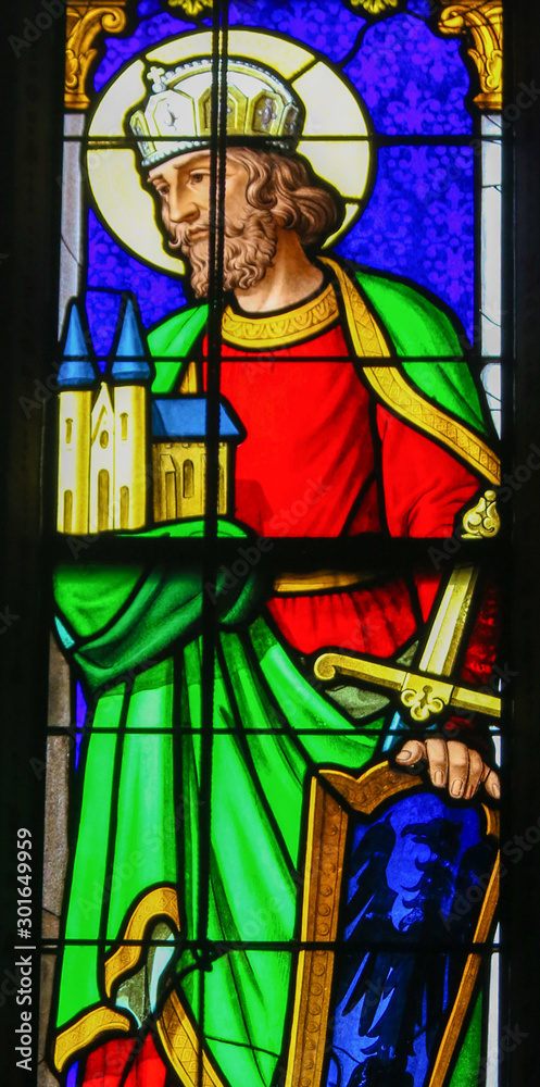 Obraz premium Stained Glass in Notre-Dame-des-flots, Le Havre