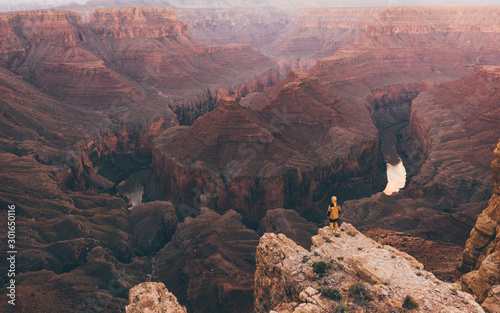 Standing near canyon adventure photo