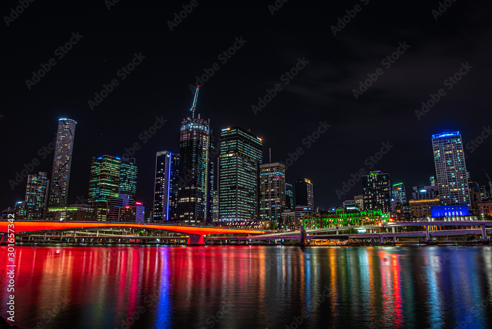 Fototapeta 20191002 Brisbane city at night