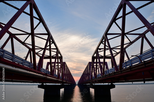 木曽川大橋からの日の出 © Kazuyoshi  Ozaki