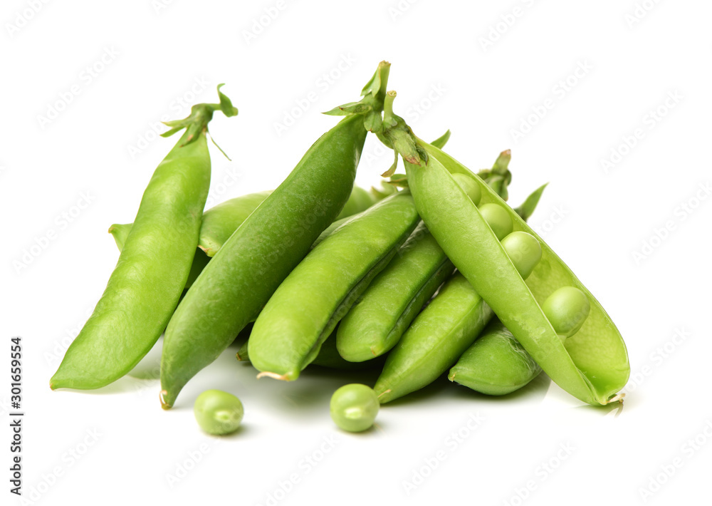 Fresh peas isolated on white background Fresh peas isolated on white background
