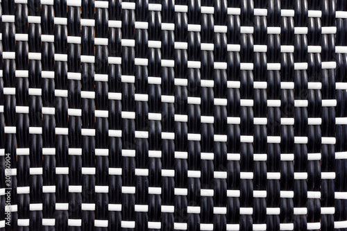 white black plastic woven textured
