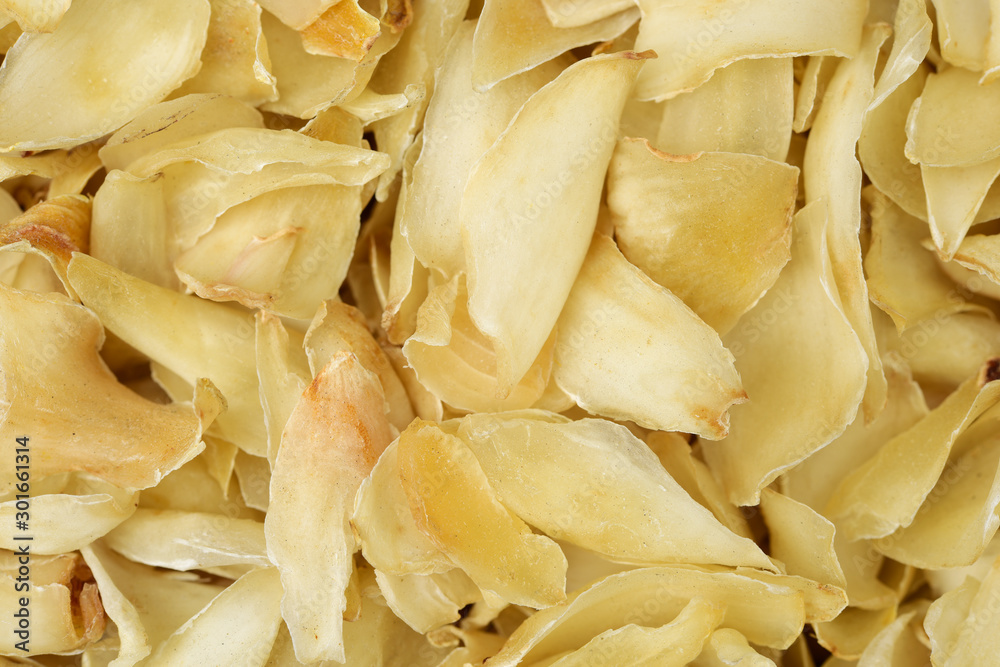 dried lily bulbs, traditional chinese herbal medicine background